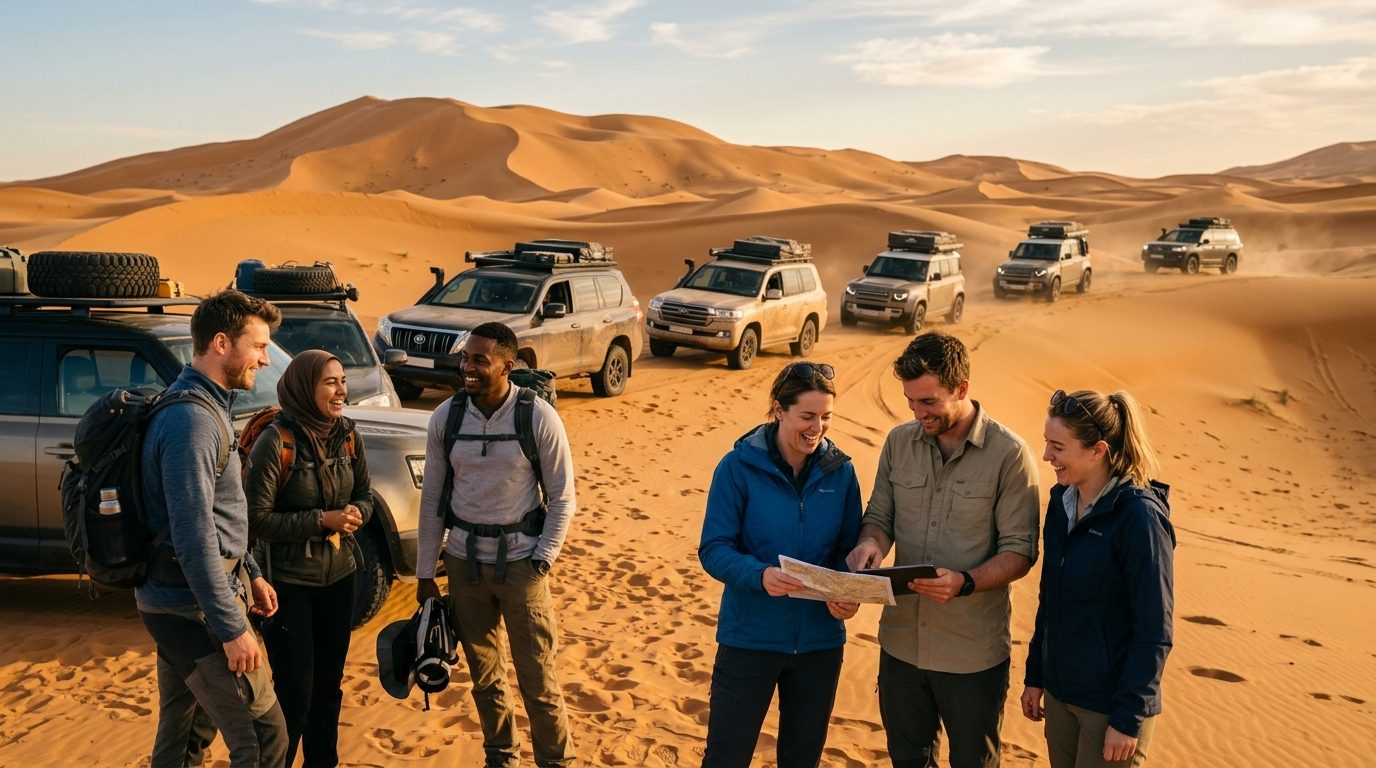 Raid 4×4 d&rsquo;entreprise au Maroc : dynamiser la cohésion d&rsquo;équipe dans le désert