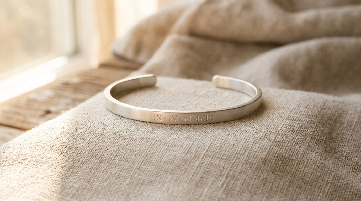 Bracelet jonc personnalisé : graver ses émotions dans le métal